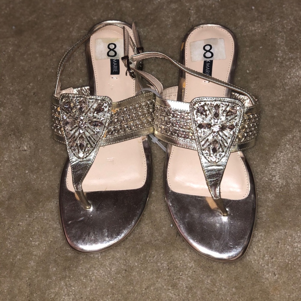 Women’s Gold Sandals - US size 8